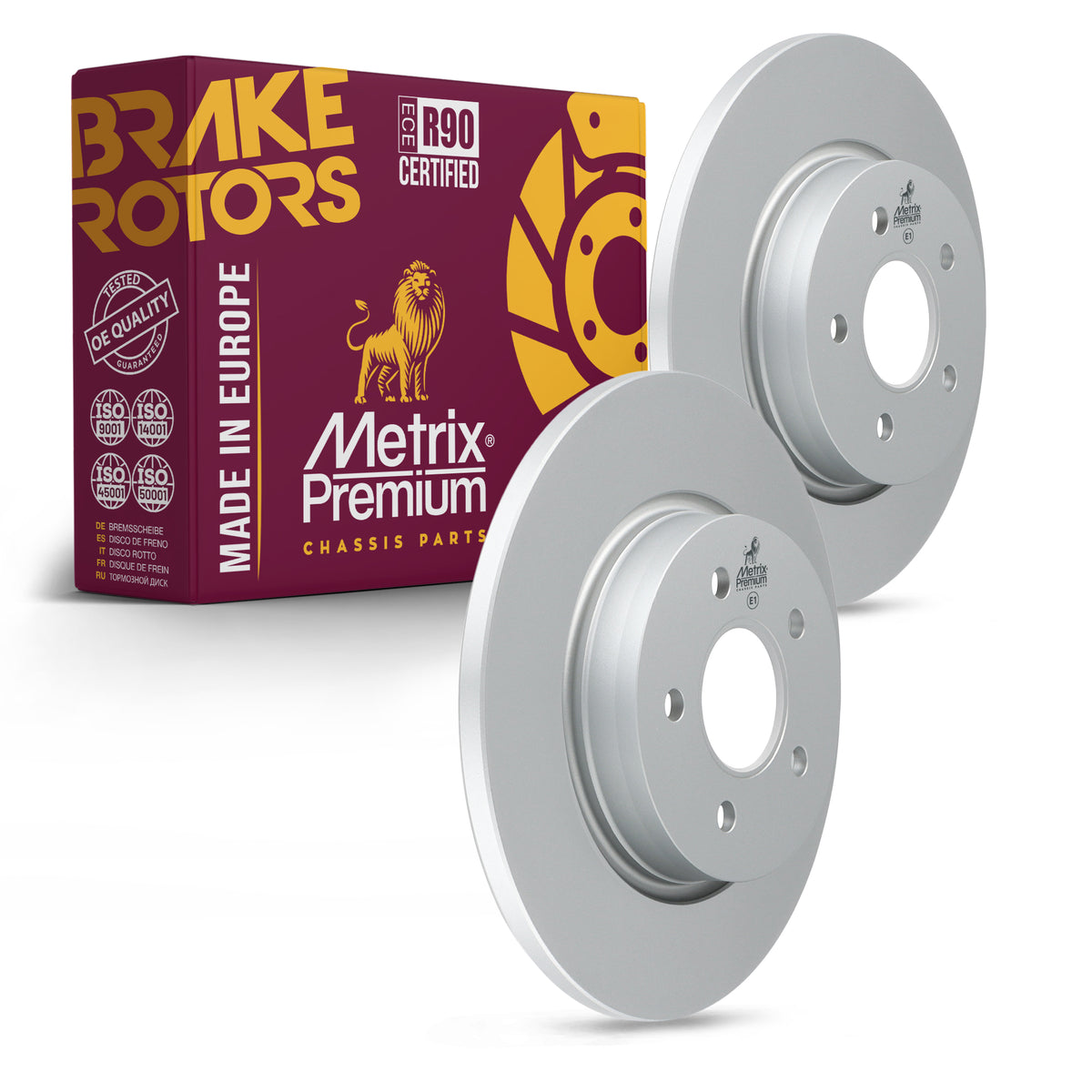 Metrix Premium Rear Disc Brake Rotor Kit 92688MT OEM fit auto parts