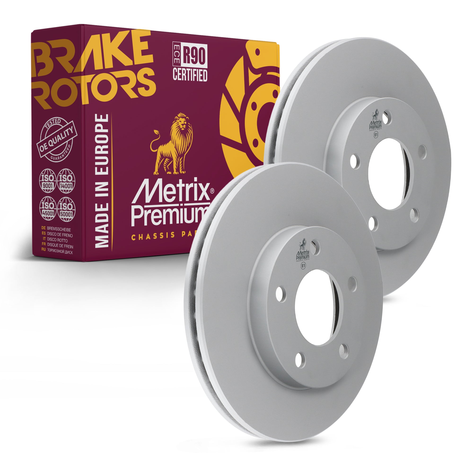 Metrix Premium Front Disc Brake Rotor Kit 92697MT OEM fit auto parts