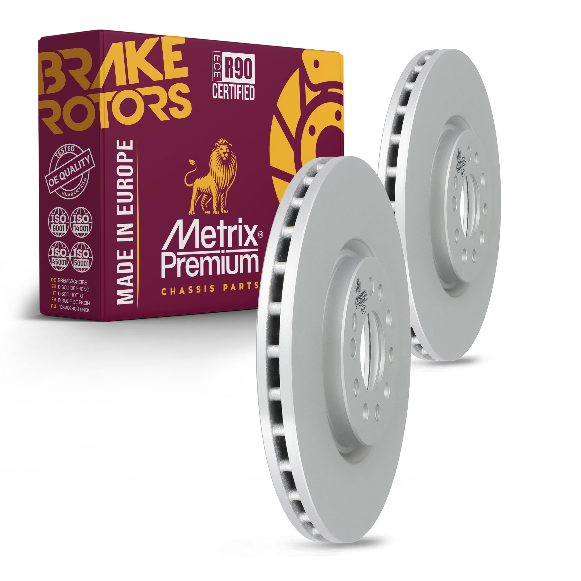 Metrix Premium Front Disc Brake Rotor Kit 92699MT OEM fit auto parts