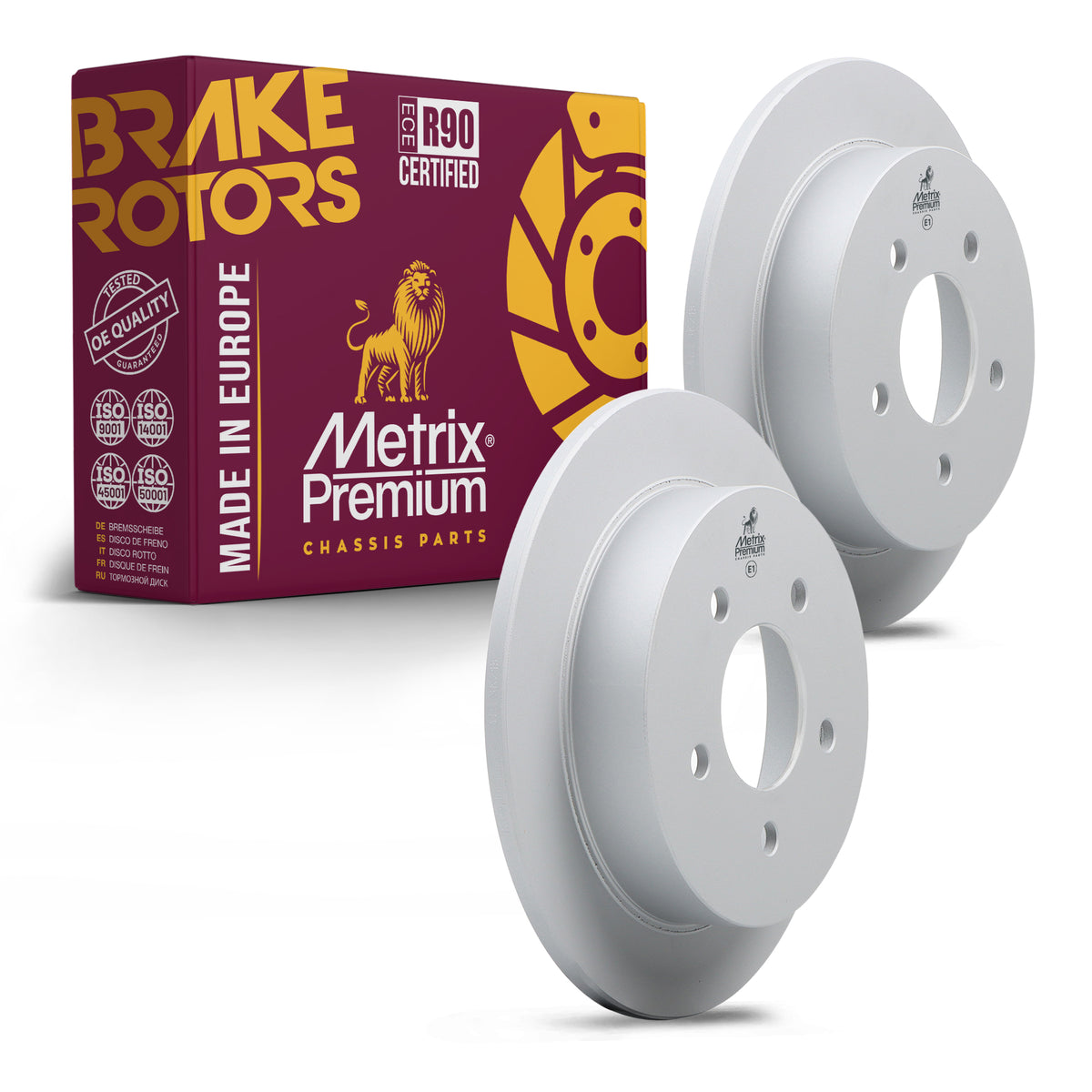Metrix Premium Rear Disc Brake Rotor Kit 92706MT OEM fit auto parts