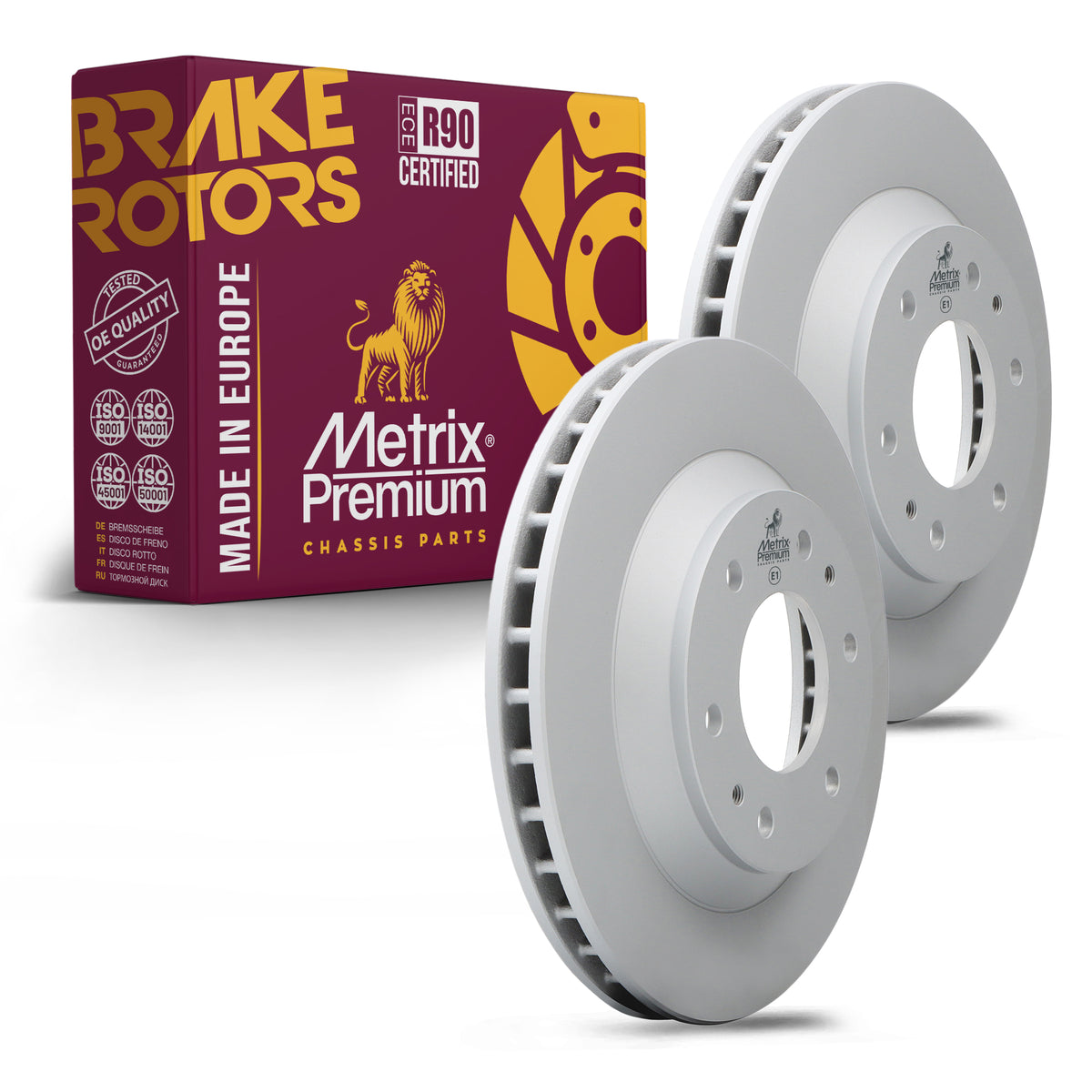 Metrix Premium Front Disc Brake Rotor Kit 92707MT OEM fit auto parts