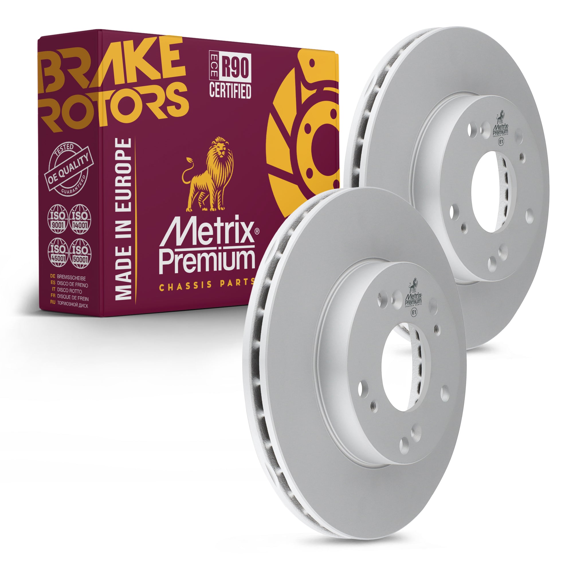 Metrix Premium Front Disc Brake Rotor Kit 92715MT OEM fit auto parts
