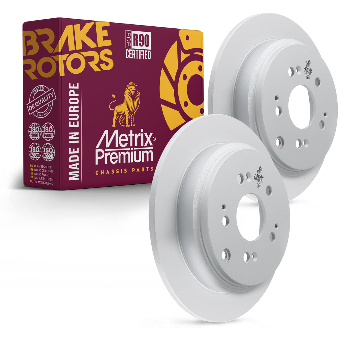 Metrix Premium Rear Disc Brake Rotor Kit 92718MT OEM fit auto parts