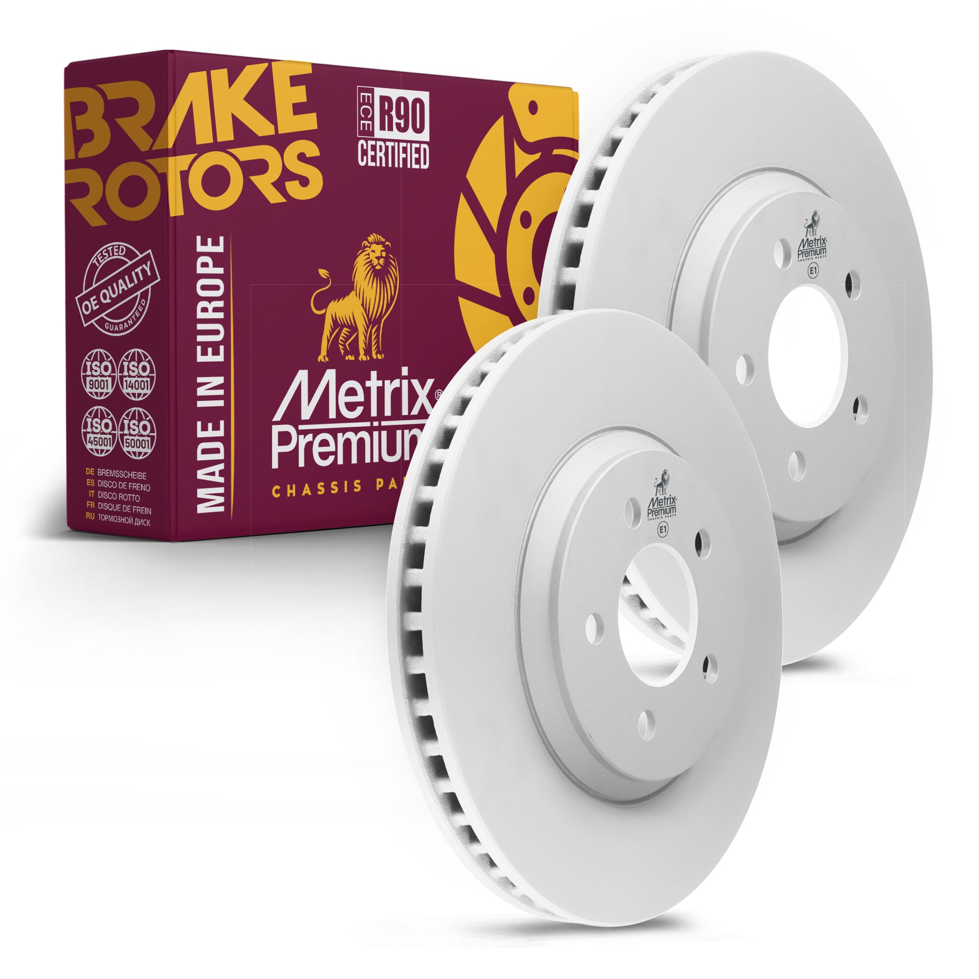 Metrix Premium Front Disc Brake Rotor Kit 92721MT OEM fit auto parts