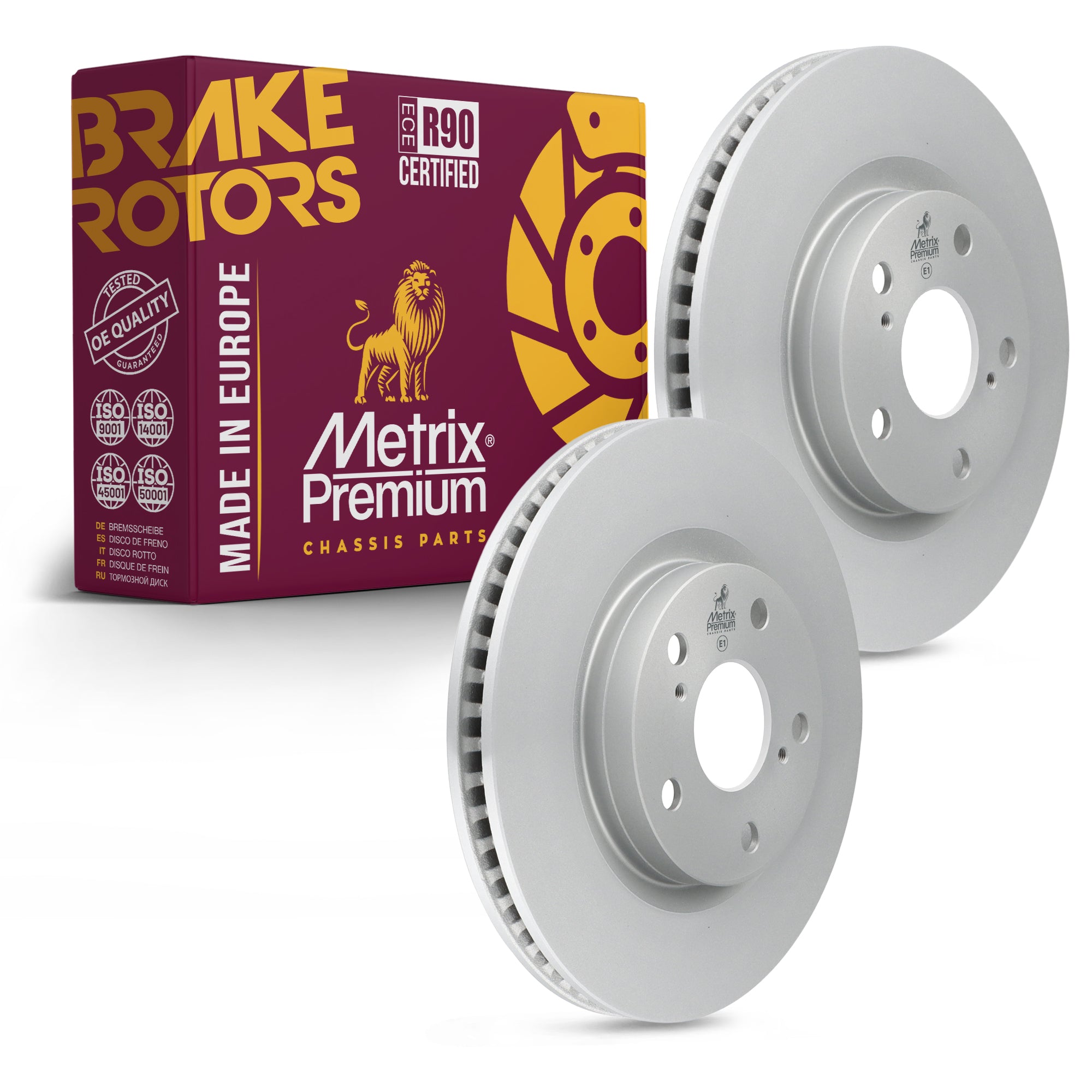 Metrix Premium Front Disc Brake Rotor Kit 92727MT OEM fit auto parts