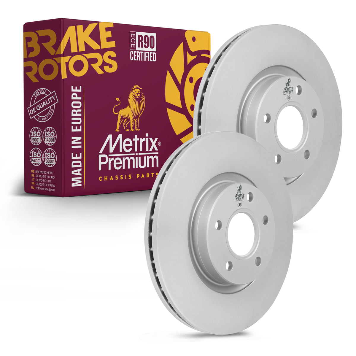 Metrix Premium Front Disc Brake Rotor Kit 92737MT OEM fit auto parts