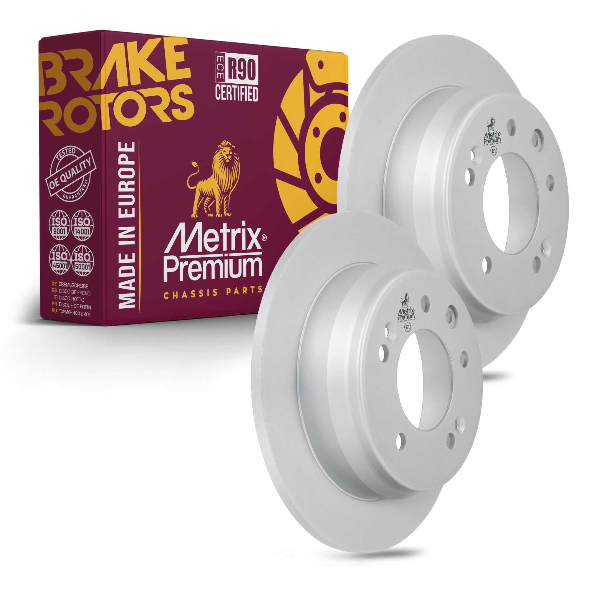 Metrix Premium Rear Disc Brake Rotor Kit 92738MT OEM fit auto parts