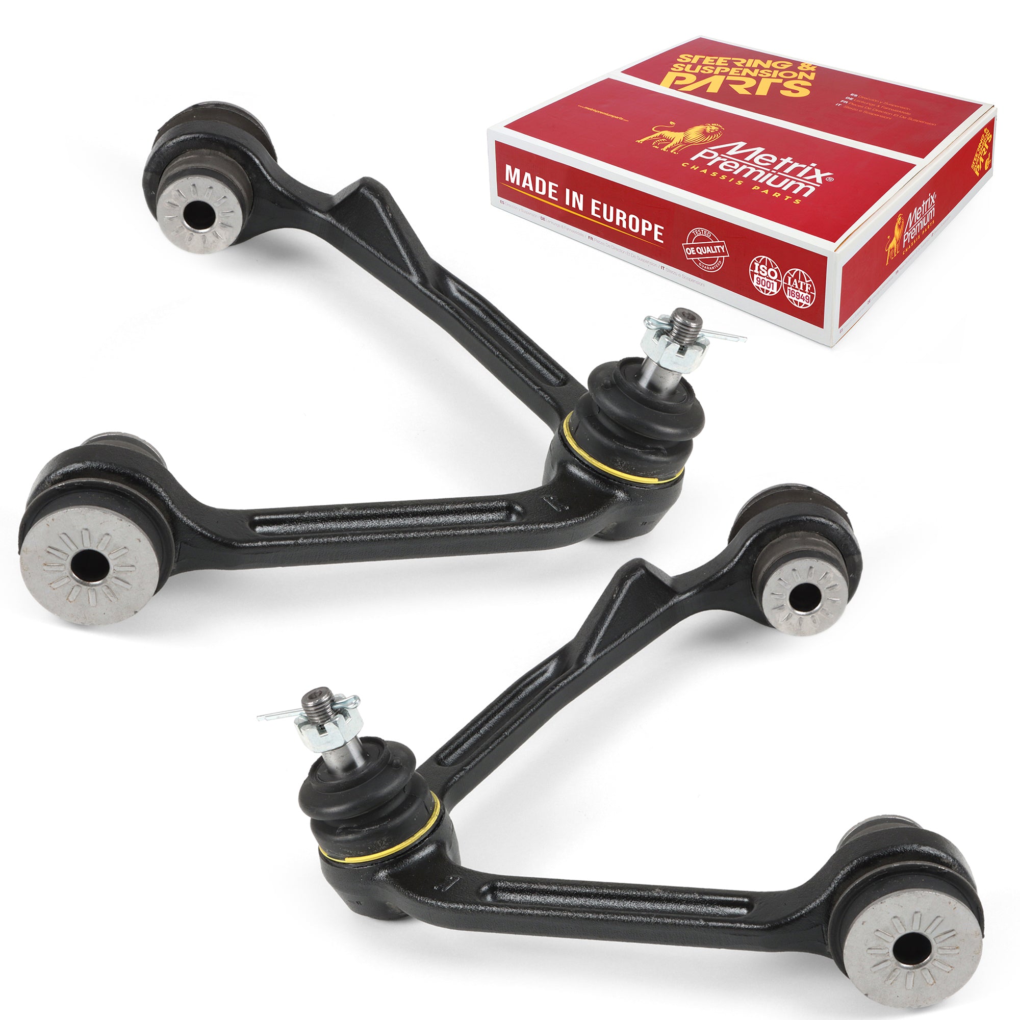 Metrix Premium Chassis Parts 2 PC Front Left & Right Upper Control Arm and Ball Joint Assembly Kit 92803MT OEM fit auto parts