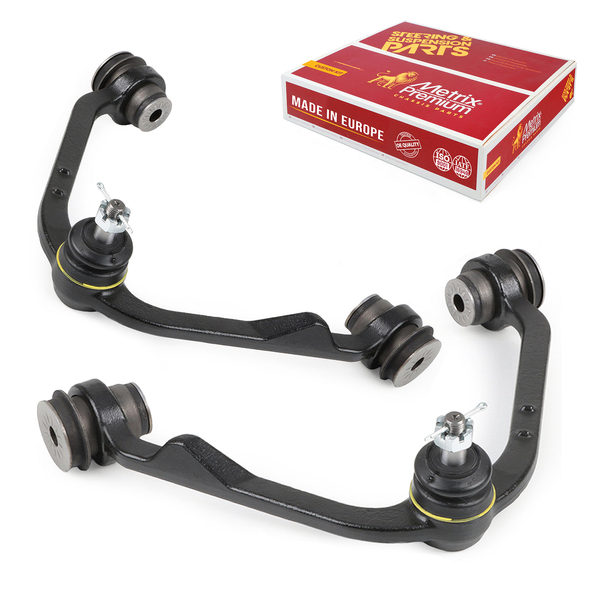 Metrix Premium Chassis Parts 2 PC Front Left & Right Upper Control Arm and Ball Joint Assembly Kit 92804MT OEM fit auto parts