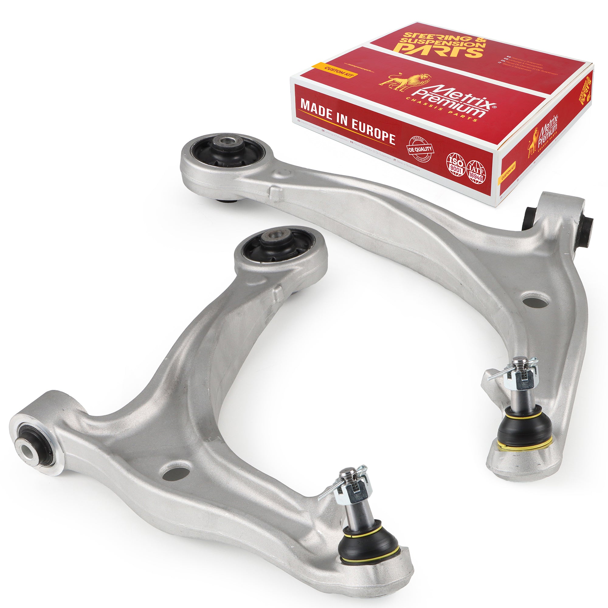 Metrix Premium Chassis Parts 2 PC Front Left & Right Lower Control Arm and Ball Joint Assembly Kit 92930MT OEM fit auto parts