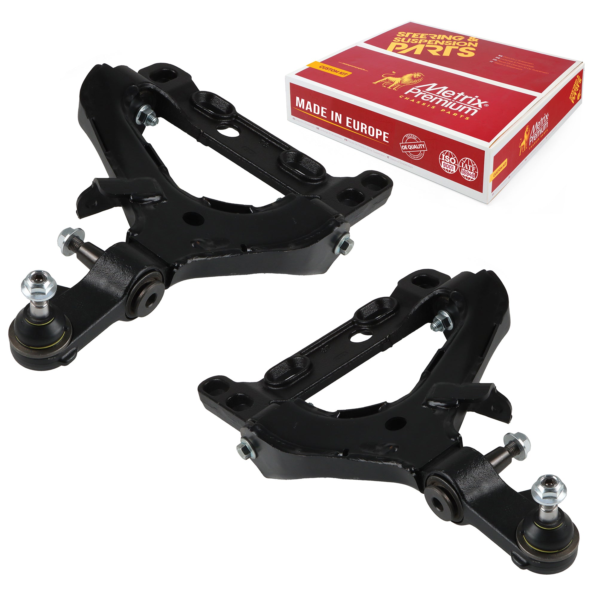 Metrix Premium Chassis Parts 2 PC Front Left & Right Lower Control Arm and Ball Joint Assembly Kit 92937MT OEM fit auto parts