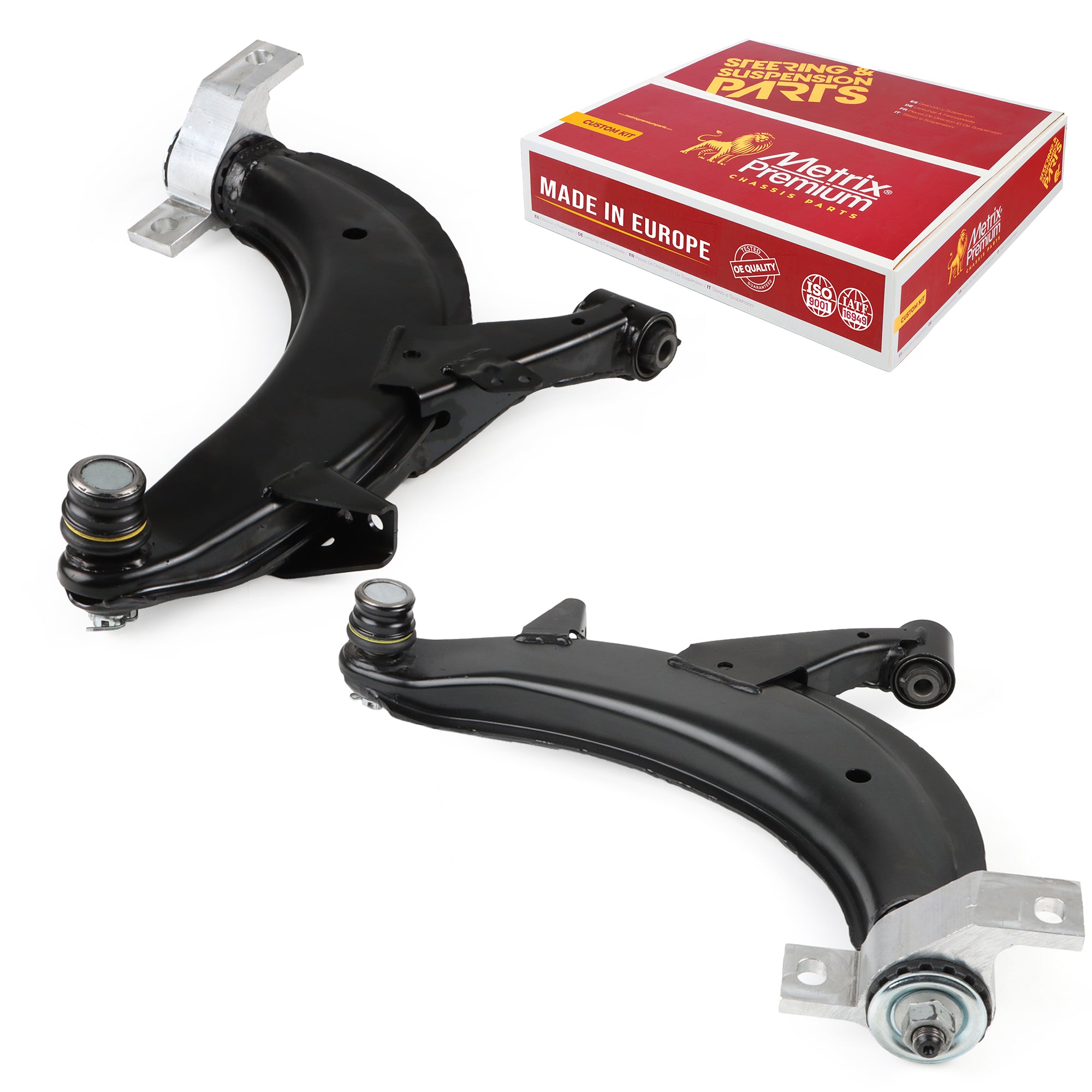 Metrix Premium Chassis Parts 2 PC Front Left & Right Lower Control Arm and Ball Joint Assembly Kit 92944MT OEM fit auto parts