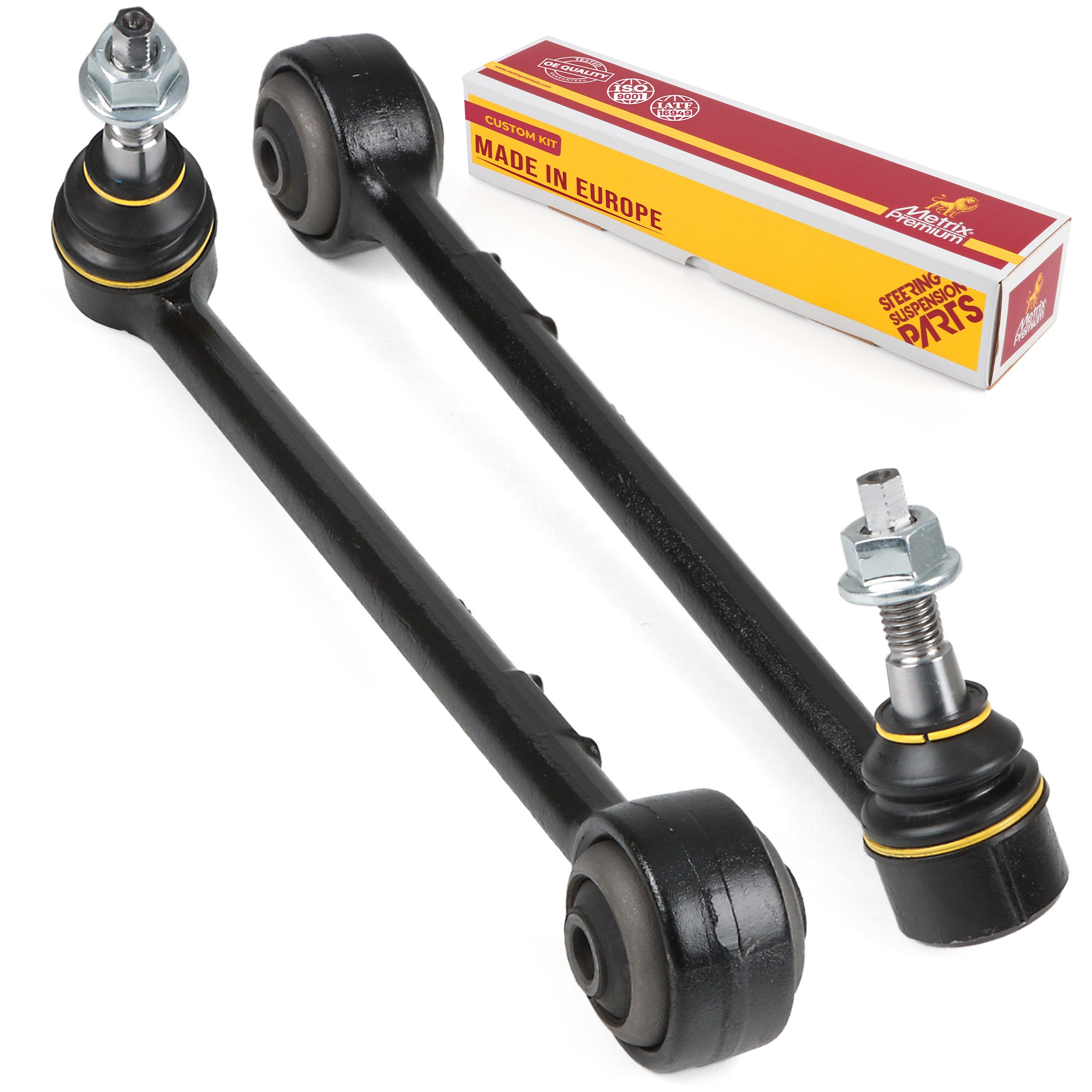 Metrix Premium Chassis Parts 2 PC Front Left & Right Lower Rearward Control Arm And Ball Joint Assembly Kit 92949MT OEM fit auto parts