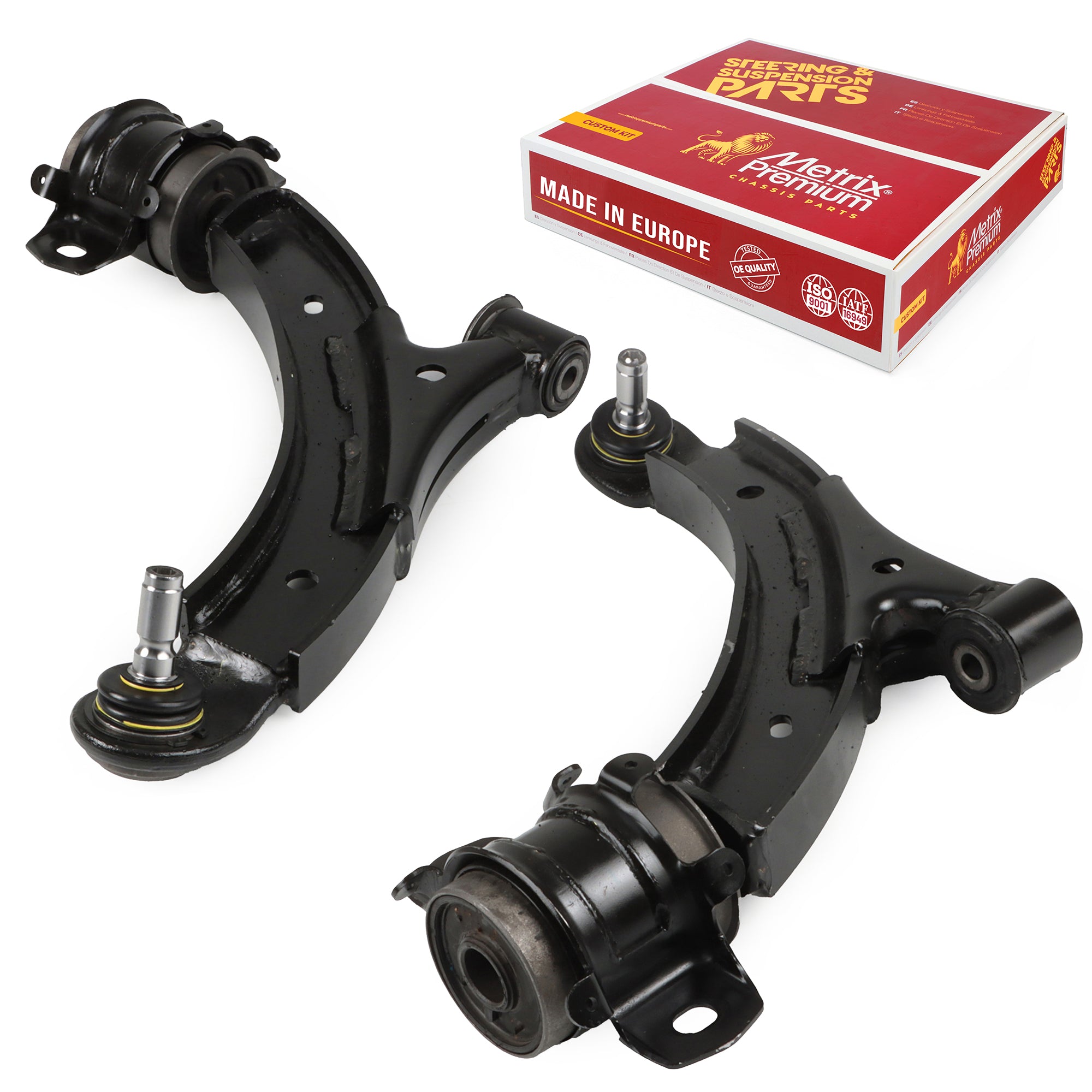 Metrix Premium Chassis Parts 2 PC Front Left & Right Lower Control Arm and Ball Joint Assembly Kit 95193MT OEM fit auto parts