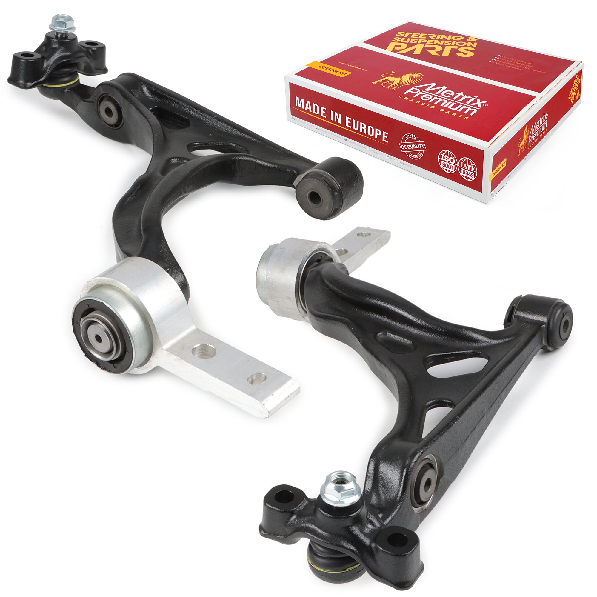 Metrix Premium Chassis Parts 2 PC Front Left & Right Lower Control Arm and Ball Joint Assembly Kit 95219MT OEM fit auto parts