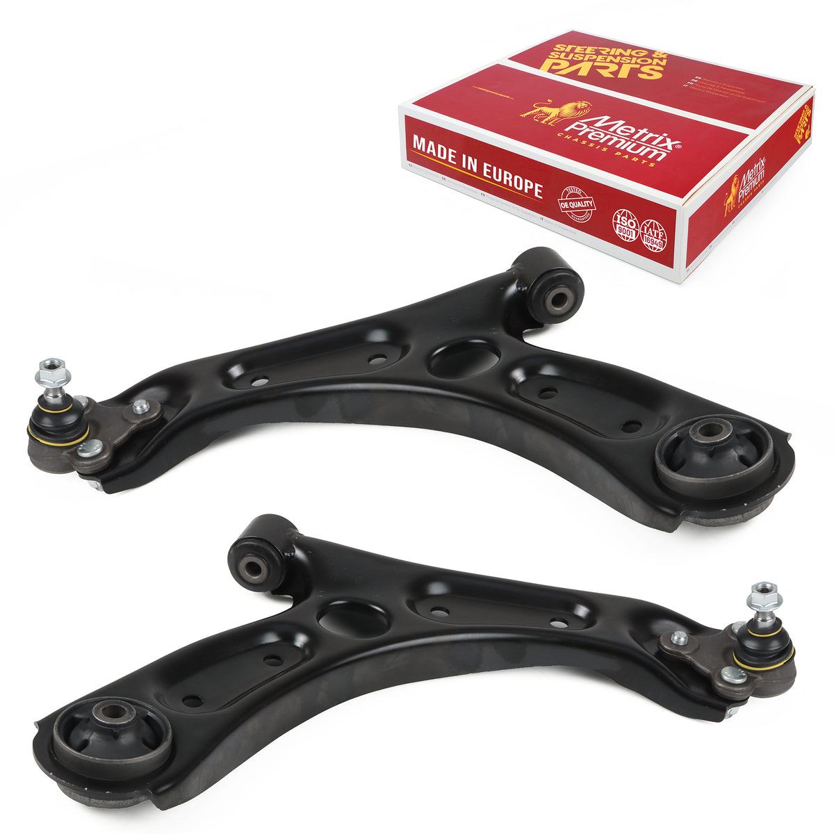Metrix Premium Chassis Parts Front Left & Right Lower Control Arm and Ball Joint Assembly Kit 95262MT for HYUNDAI, KIA