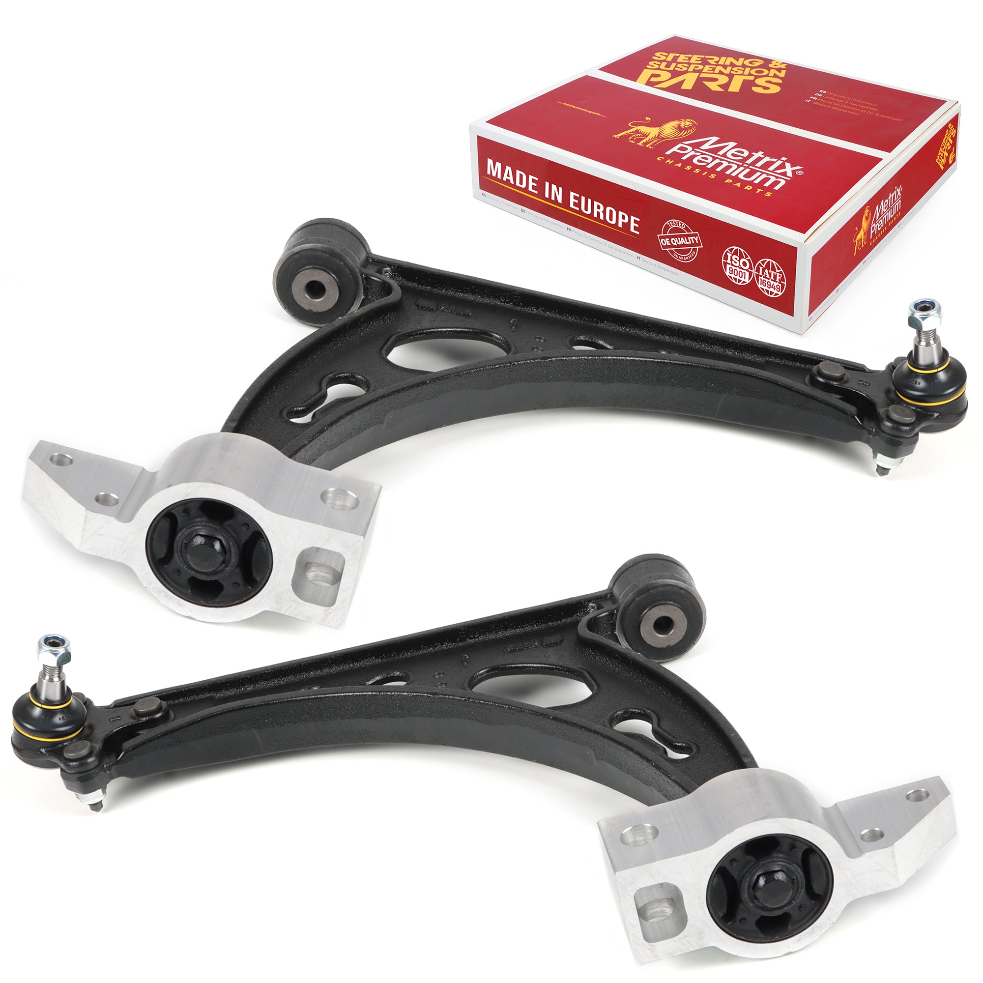 Metrix Premium Chassis Parts 2 PC Front Left & Right Lower Control Arm and Ball Joint Assembly Kit 95488MT OEM fit auto parts