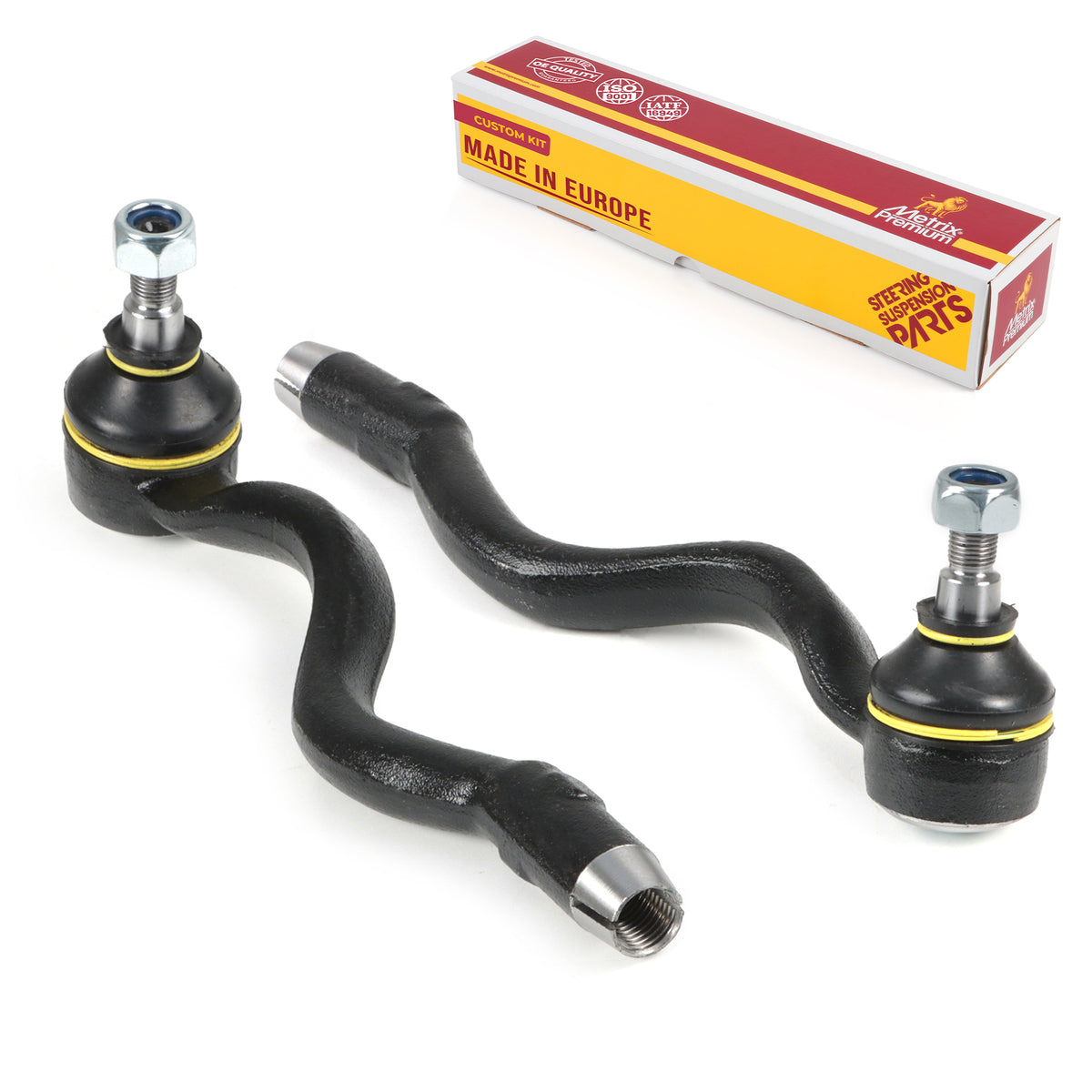 Metrix Premium Chassis Parts Front Left & Right Outer Tie Rod End Kit 95658MT OEM fit auto parts
