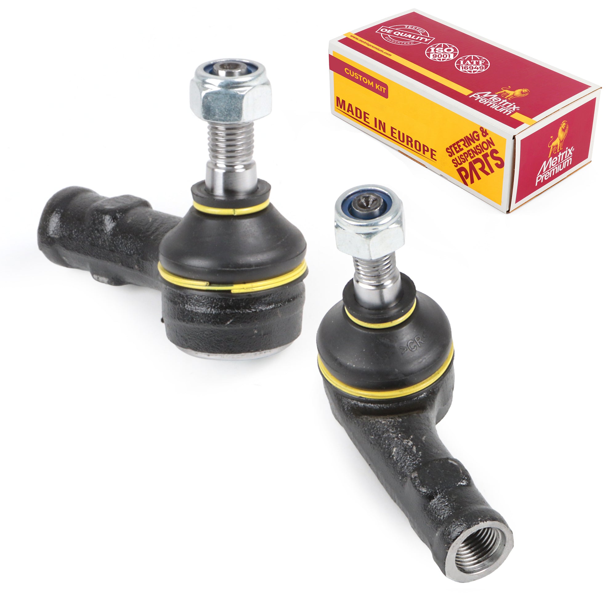 Metrix Premium Chassis Parts 2 PC Front Left & Right Outer Tie Rod End Kit 95697MT OEM fit auto parts