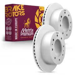 Metrix Premium Chassis Parts - 14.17 inch (360mm) 2 PC Rear Coated Vented Disc Brake Rotor Fits Chevrolet Silverado 2500, Silverado 3500, Suburban 3500, GMC Sierra 2500, Sierra 3500 HD models