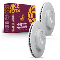 Metrix Premium Chassis Parts - 12.6 inch (320mm) 2 PC Front Coated Vented Disc Brake Rotor Fits 2005-2021 Chrysler 300, 2005-2008 Dodge Magnum, 2006-2018 Charger, 2020-2022 Charger, 09-22 Challenger