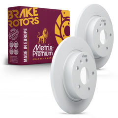 Metrix Premium Chassis Parts - 10.54 inch (267.8mm) 2 PC Rear Coated Solid Brake Rotor Fits 2011-2015 Chevrolet Cruze, 2013-2019 Sonic, 2013-2022 Trax, 2013-2022 Buick Encore, 2016 Cruze Limited