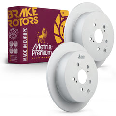 Metrix Premium Chassis Parts - 12.17 inch (309mm) 2 PC Rear Coated Solid Disc Brake Rotor Fits 2010-2015 Lexus RX350, 2010-2015 RX450h, 2011-2020 Toyota Sienna, 2014-2019 Highlander, 08.D281.11
