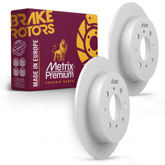 Metrix Premium Chassis Parts - 9.4 inch (238.75mm) 2 PC Rear Coated Solid Brake Rotor Fits 1992-1995 Honda Civic, 1999-2000 Civic, 1993-1997 Civic del Sol, 1995-2001 Acura Integra, 08.7104.75
