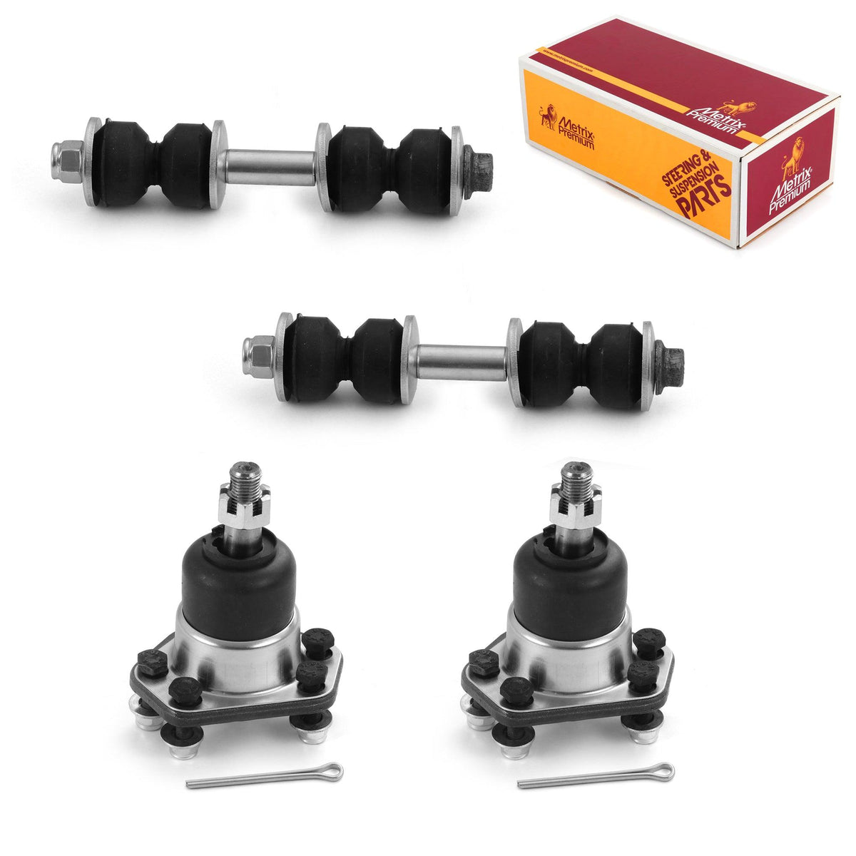 Metrix Premium 4 PC Stabilizer Bar Link and Upper Ball Joint Kit 96607MT