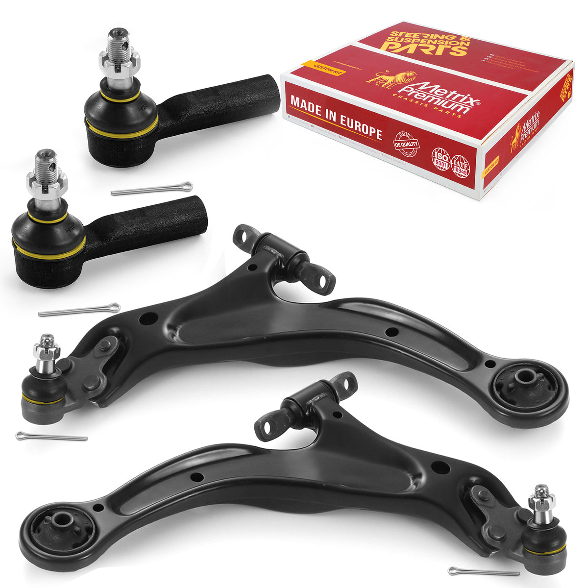 Metrix Premium 4 PC Control Arm and Outer Tie Rod End Kit 97077MT