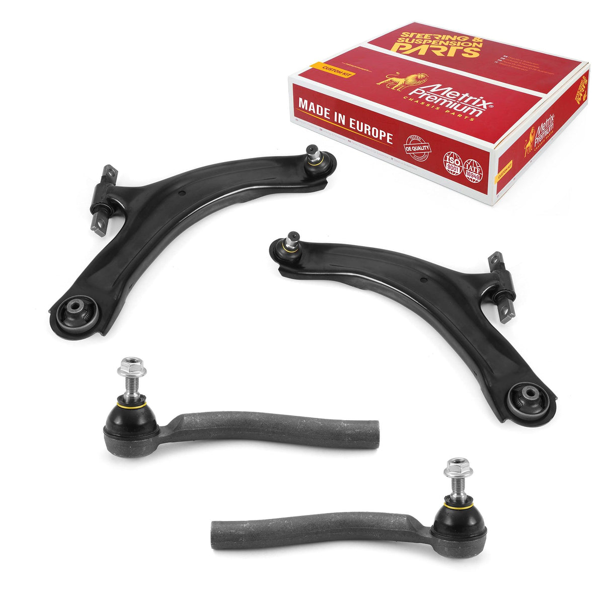 4 PCS - 2 Lower Control Arm and 2 Outer Tie Rod End Kit 97085MT