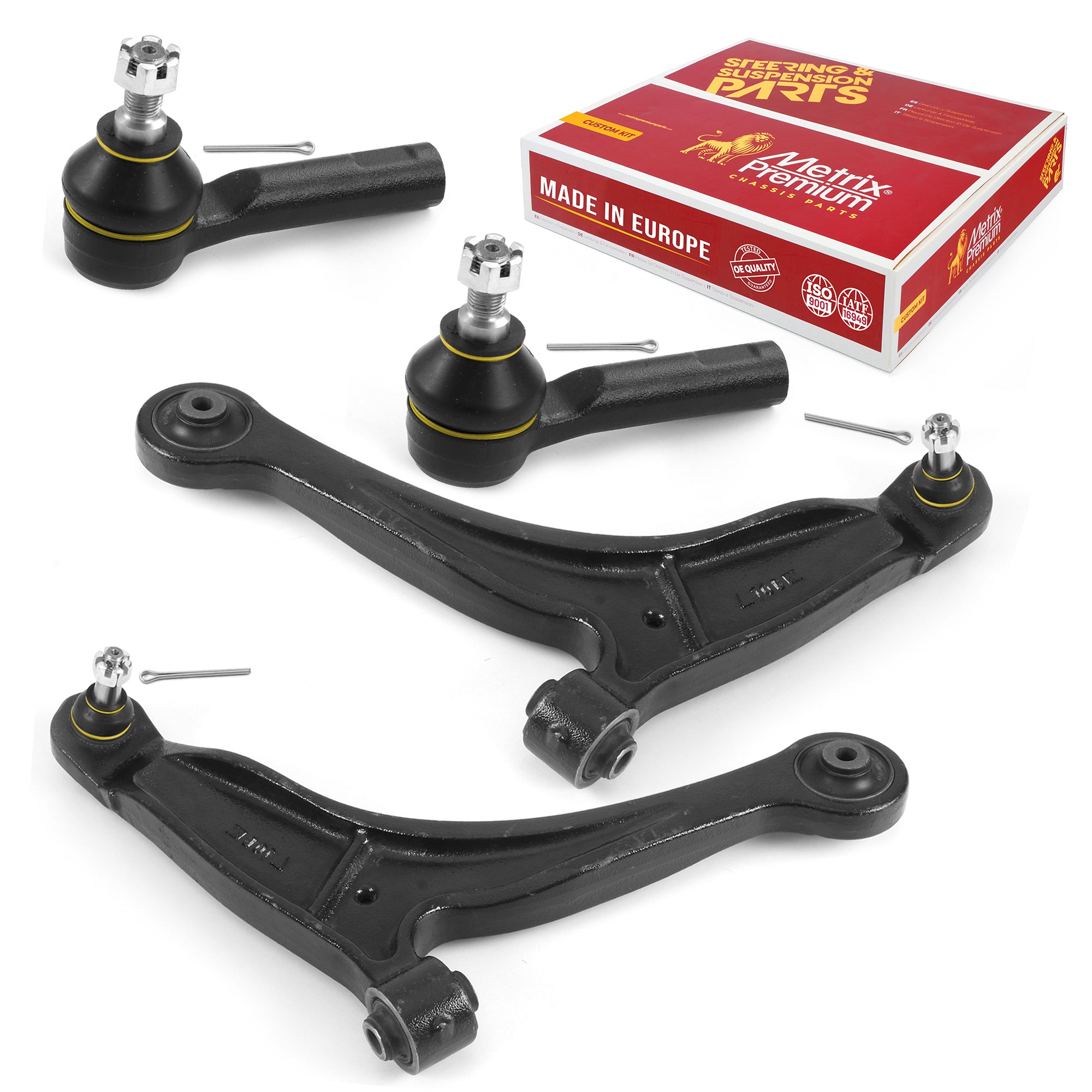 Metrix Premium 4 PC Control Arm and Outer Tie Rod End Kit 97126MT
