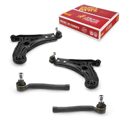 4 PCS - 2 Lower Control Arm and 2 Outer Tie Rod End Kit 97167MT