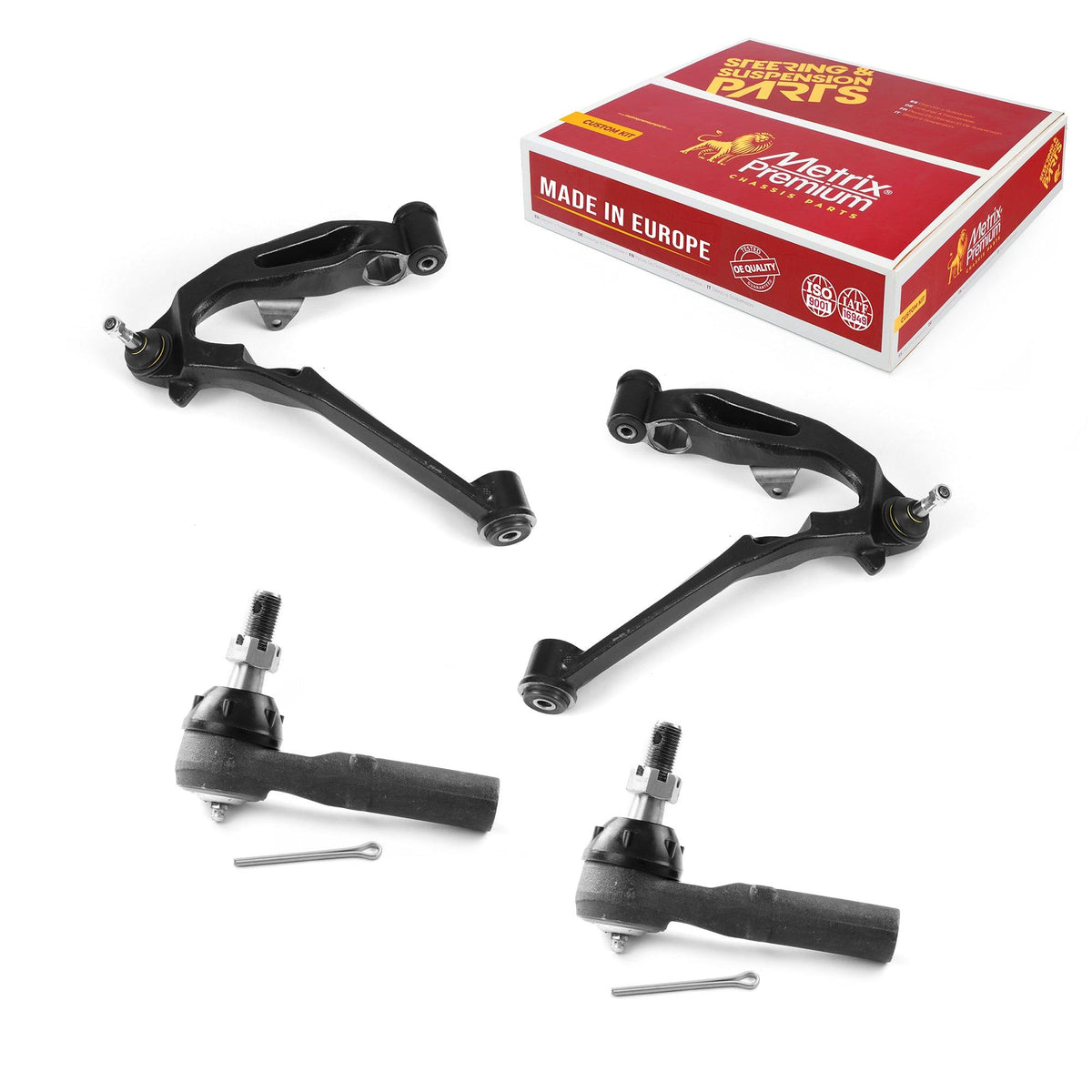 4 PCS - 2 Lower Control Arm and 2 Outer Tie Rod End Kit 97168MT