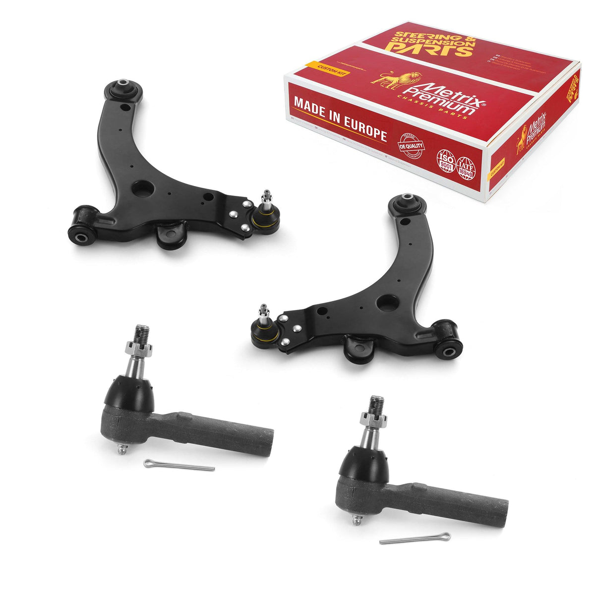 4 PCS - 2 Lower Control Arm and 2 Outer Tie Rod End Kit 97175MT