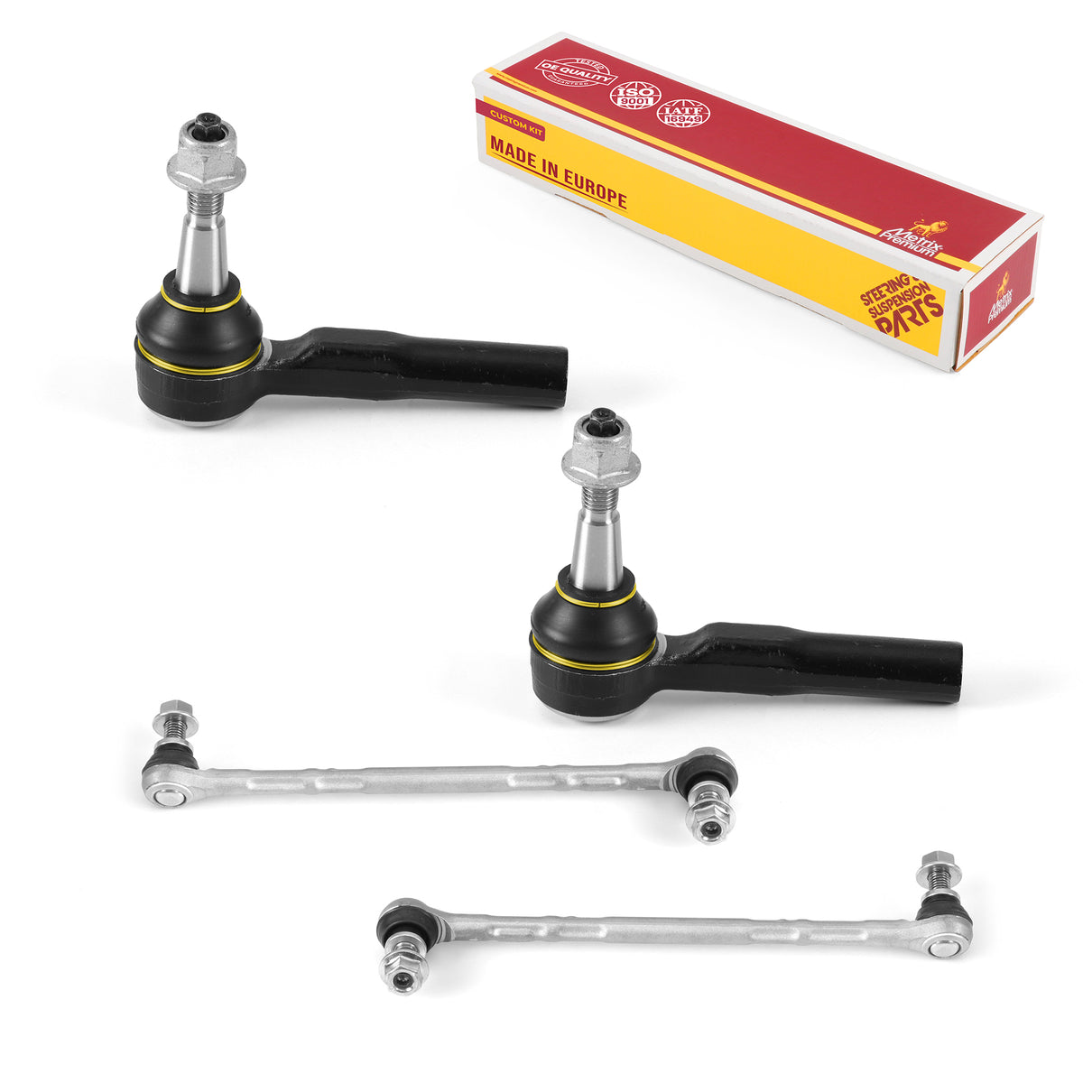 4 PC Front Stabilizer Bar Link and Outer Tie Rod End Kit  97319MT