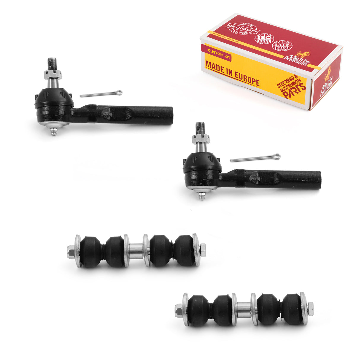 4 PC Front Stabilizer Bar Link and Outer Tie Rod End Kit  97323MT
