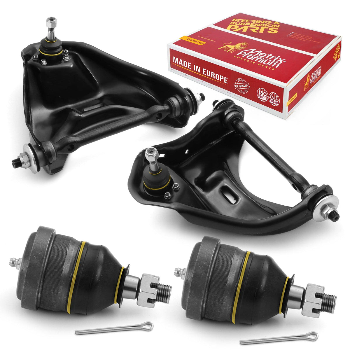 4 PC Front Upper Control Arm and Front Lower Ball Joint Kit  97739MT