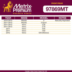 Metrix Premium 4 PC Front Stabilizer Bar Link and Rear Stabilizer Bar Link Kit  97869MT fitment