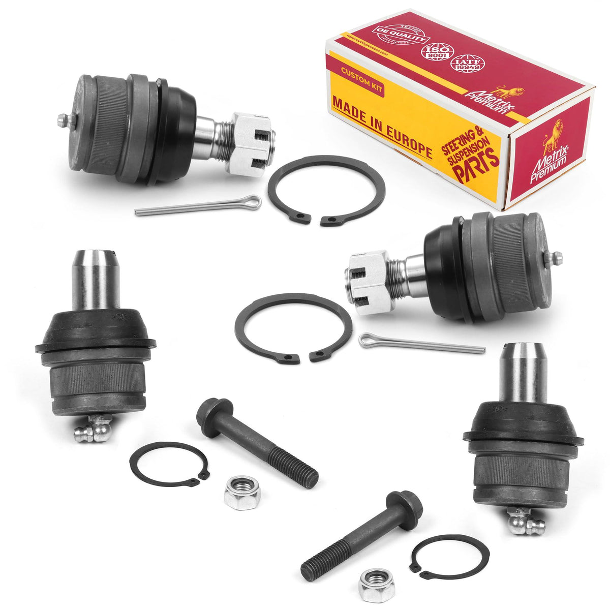 Metrix Premium 4 PC Front Upper Ball Joint and Front Lower Ball Joint Kit  97996MT