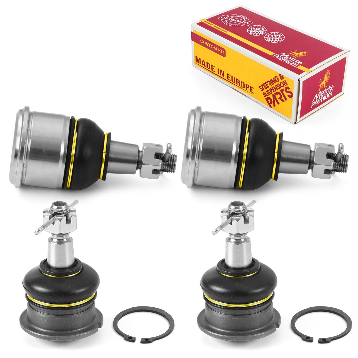 Metrix Premium 4 PC Front Upper Ball Joint and Front Lower Ball Joint Kit  98040MT