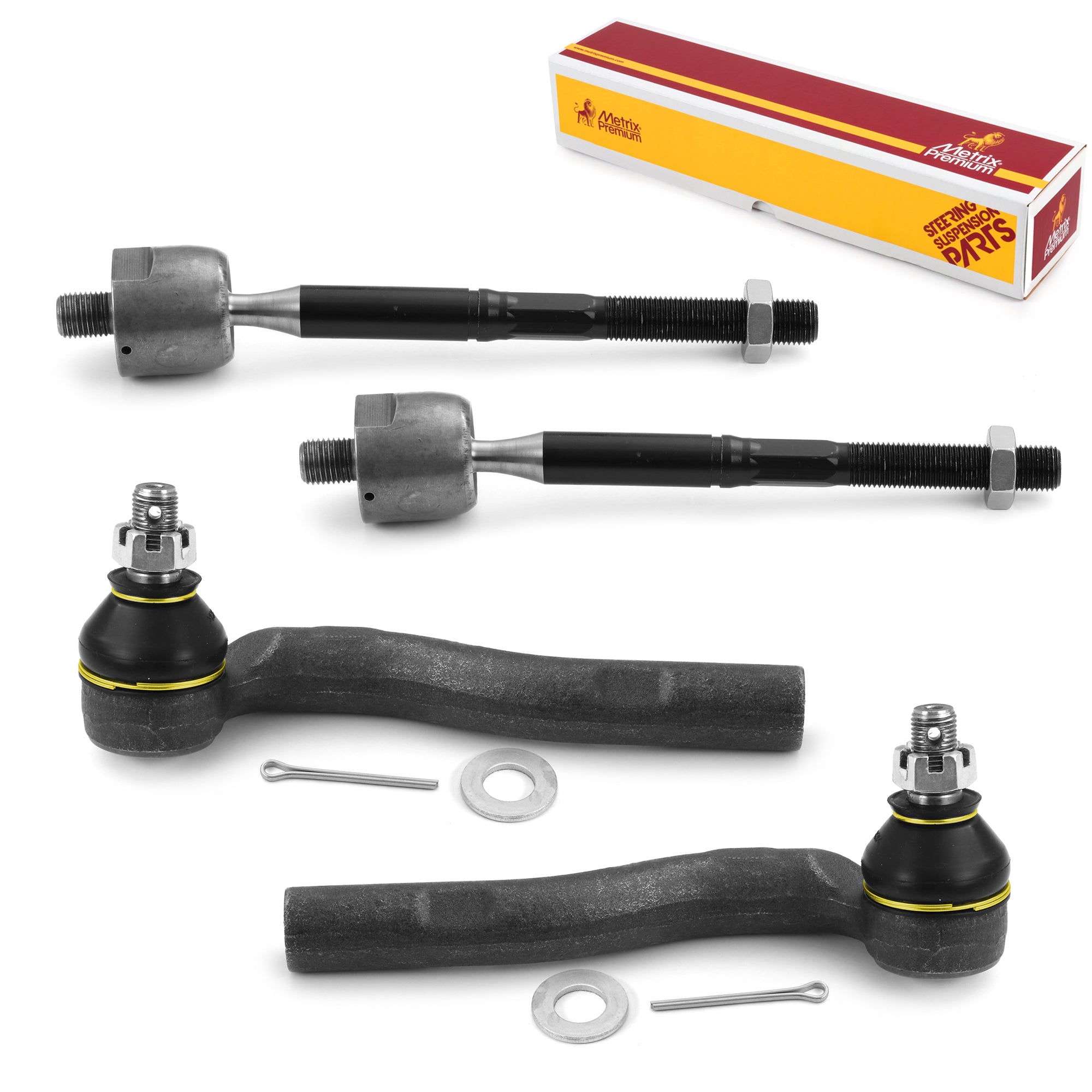 Metrix Premium 4 PC Inner Tie Rod End and Outer Tie Rod End Kit 98112MT OEM fit auto parts