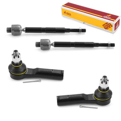Metrix Premium 4 PC Inner Tie Rod End and Outer Tie Rod End Kit 98143MT OEM fit auto parts