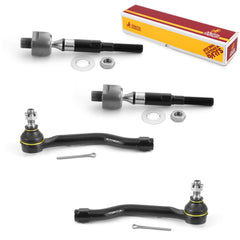 Metrix Premium 4 PC Inner Tie Rod End and Outer Tie Rod End Kit 98145MT OEM fit auto parts