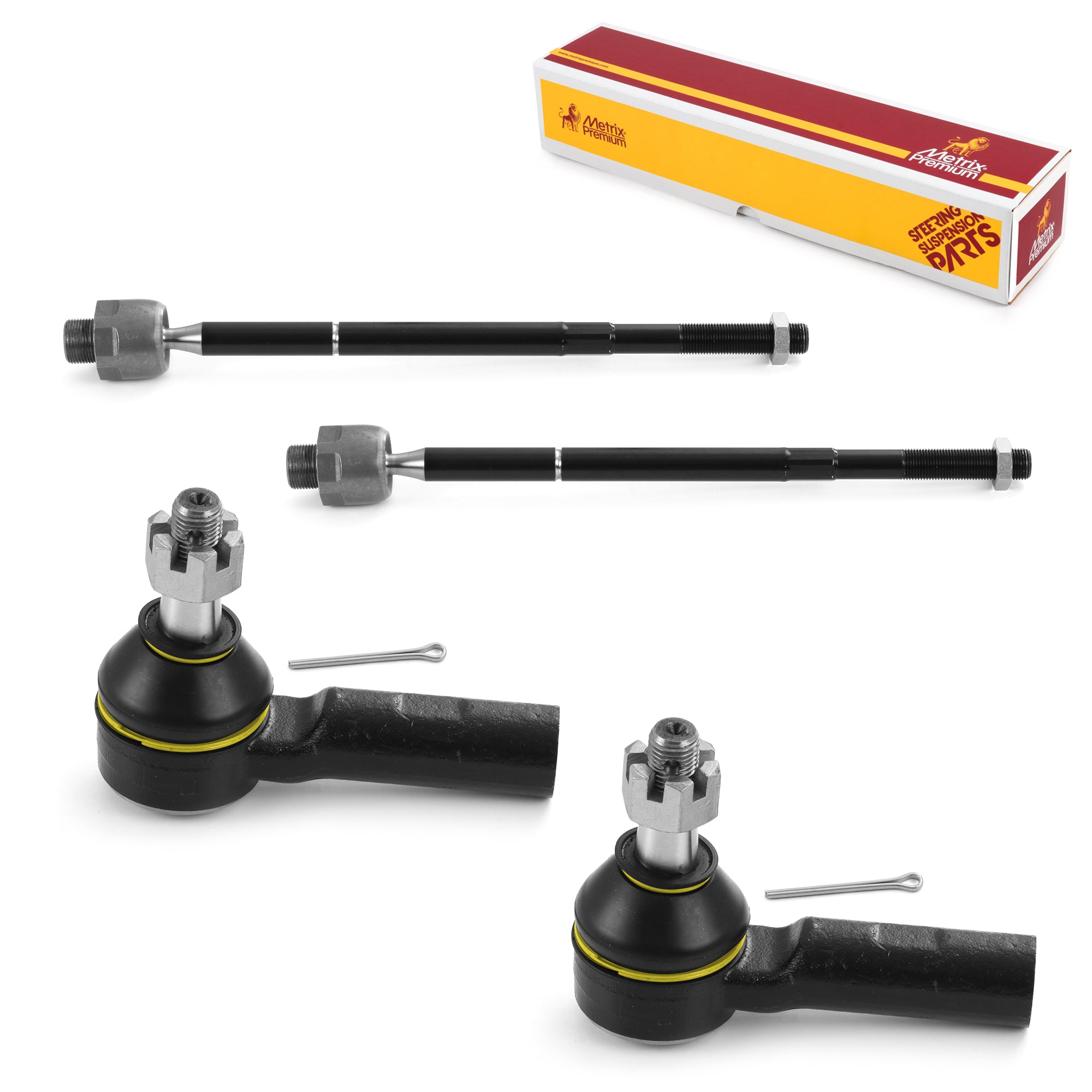 Metrix Premium 4 PC Inner Tie Rod End and Outer Tie Rod End Kit 98192MT OEM fit auto parts