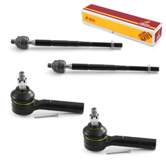Metrix Premium 4 PC Inner Tie Rod End and Outer Tie Rod End Kit 98206MT OEM fit auto parts