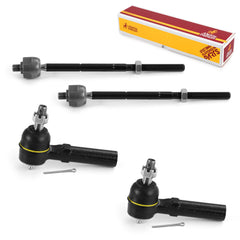 Metrix Premium 4 PC Inner Tie Rod End and Outer Tie Rod End Kit 98211MT OEM fit auto parts