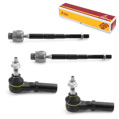 Metrix Premium 4 PC Inner Tie Rod End and Outer Tie Rod End Kit 98214MT OEM fit auto parts