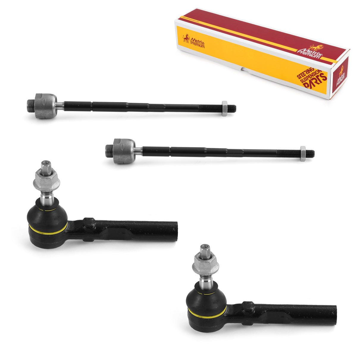 Metrix Premium 4 PC Inner Tie Rod End and Outer Tie Rod End Kit 98231MT OEM fit auto parts