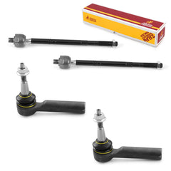 Metrix Premium 4 PC Inner Tie Rod End and Outer Tie Rod End Kit 98255MT OEM fit auto parts